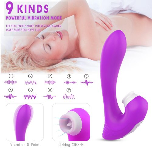 Aura-Oceanus® Vibrator zum Lecken & Saugen (Rosa) Luxus für Erwachsene