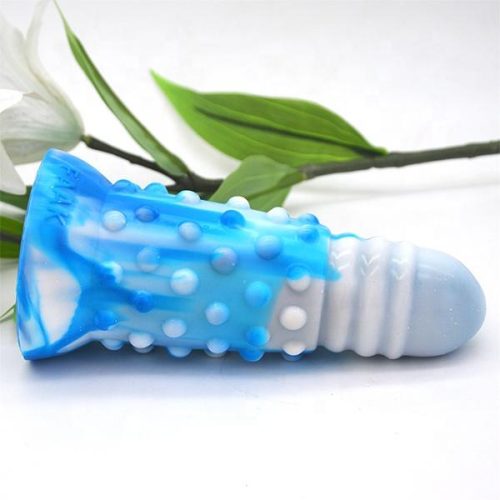 FAAK SILICONE DILDO (Blue and White) Adult Luxury