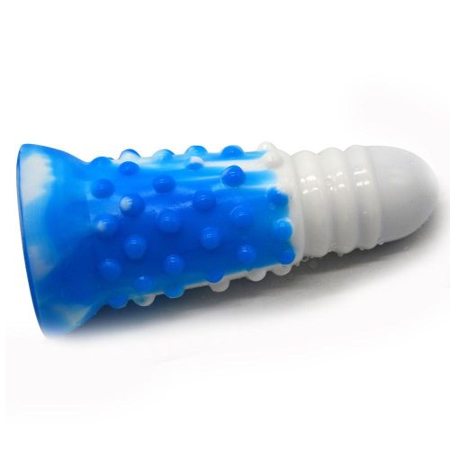 FAAK SILICONE DILDO (Blue and White) Adult Luxury