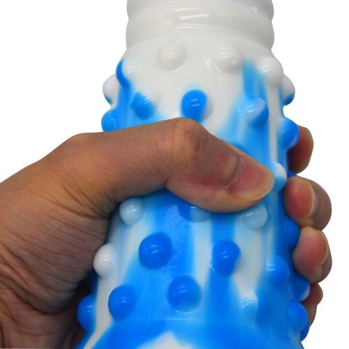 FAAK SILICONE DILDO (Blue and White) Adult Luxury