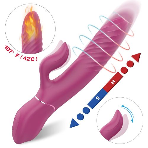 Hysteria® Silent Heating Thrusting Vibrator Adult Luxury