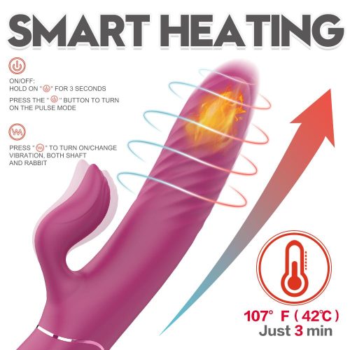 Hysteria® Silent Heating Thrusting Vibrator Sex Toy For Women Adult Luxury