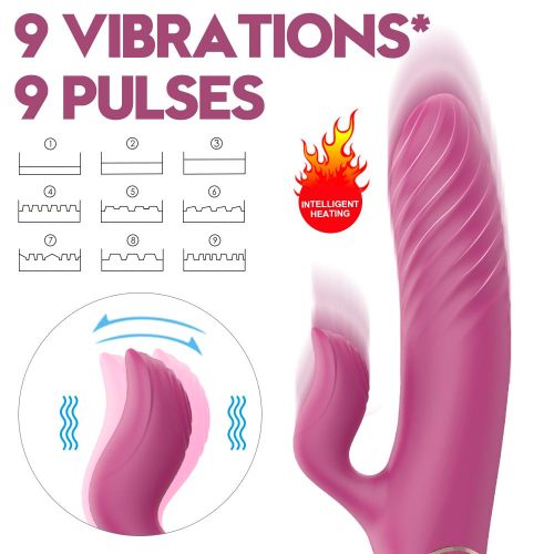 Hysteria® Silent Heating Thrusting Vibrator Adult Luxury