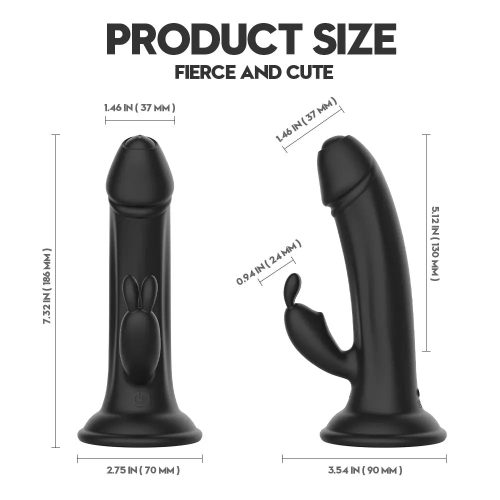 Satisfy Magic Rabbit Vibrator Dildo Black Size Dimensions Adult Luxury 