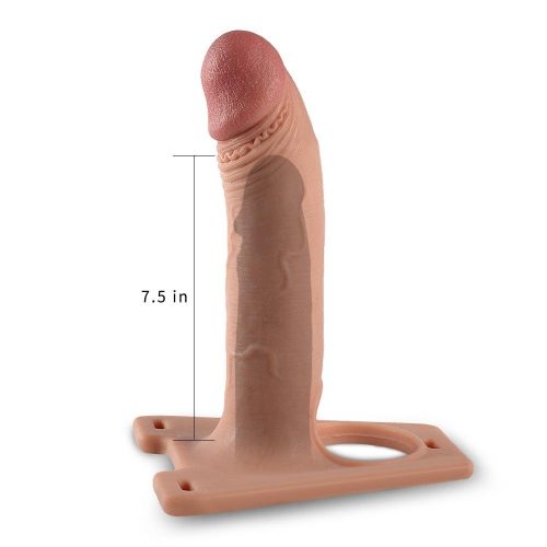 Realistic Penis Extender Hollow Sleeve Dildo 8.0'' Adult Luxury