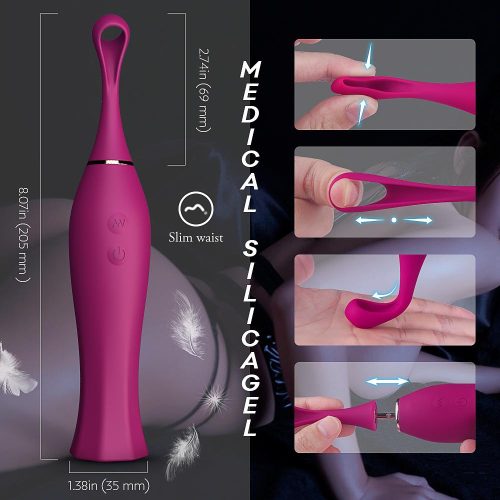 The Goddess" Wand Flickering Clitoral Vibrator Adult Luxury