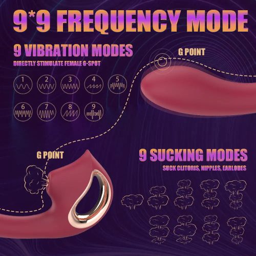 Suction Vibrator Adult Luxury 9 Vibration Modes **