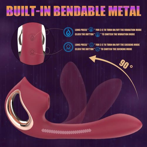 Suction Vibrator Adult Luxury Bendable **