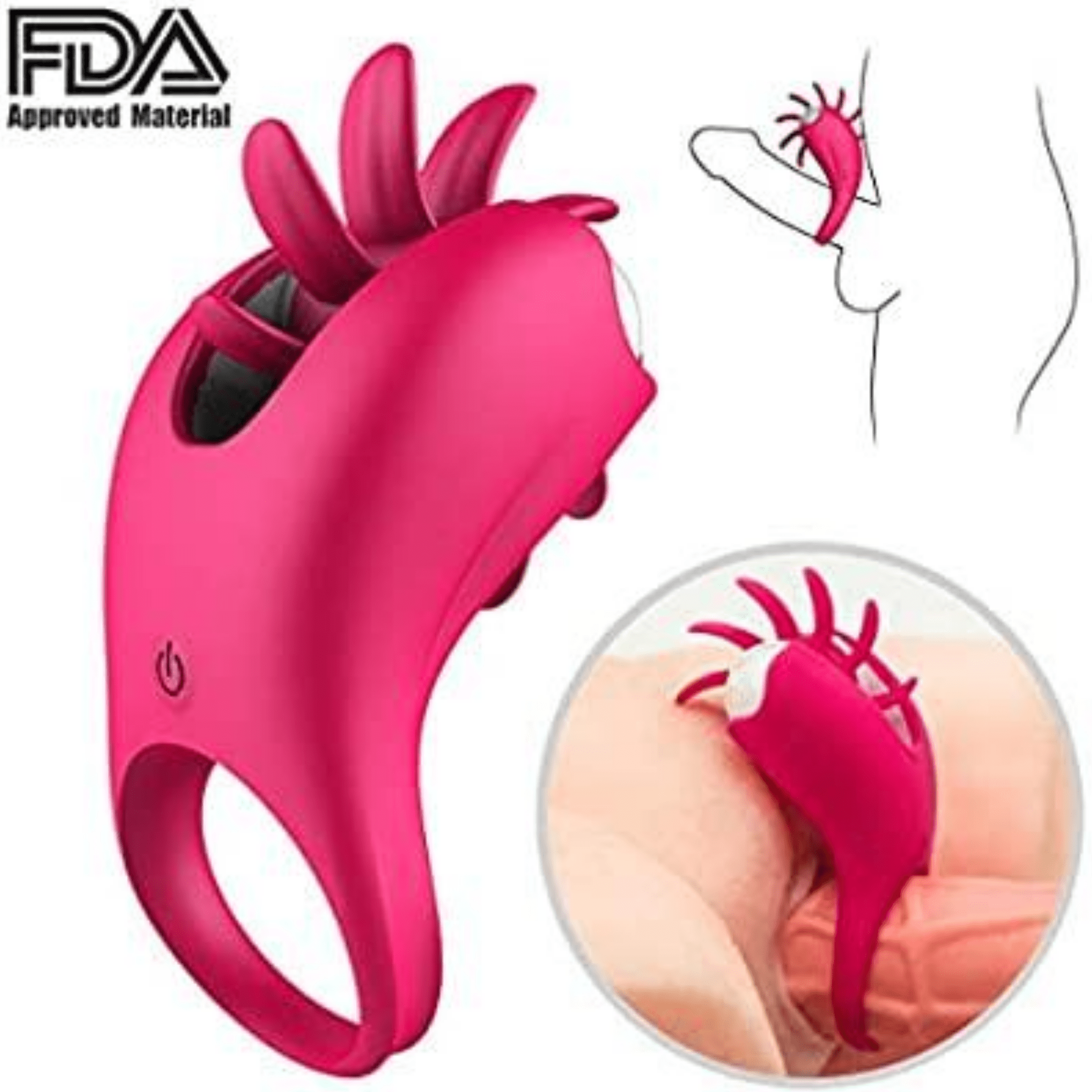 Featured Products Slider Product Image - Soft Clitoral Stimulator Penis Ring