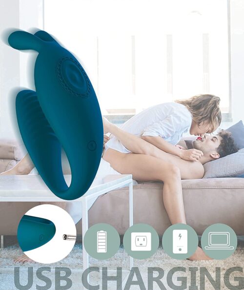 TWO-VIBE LUXURY Couples Rabbit Remote Vibrator Adult Luxury