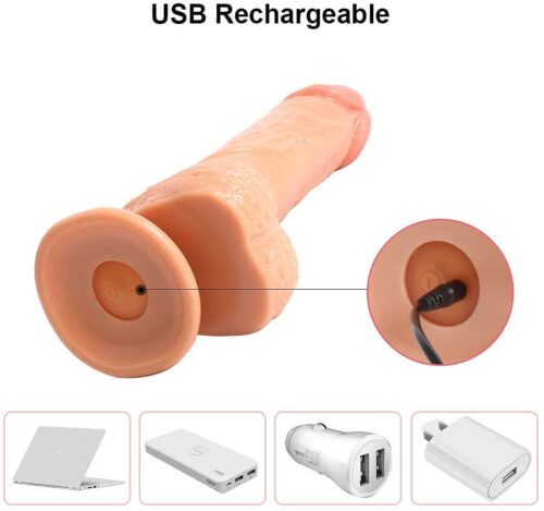 Ultra-lifelike® Vibrating Remote Dildo Adult Luxury