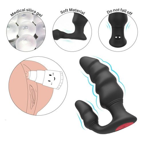 Unisex Vibrating Master Pro Anal Plug With Remote Adult Luxury