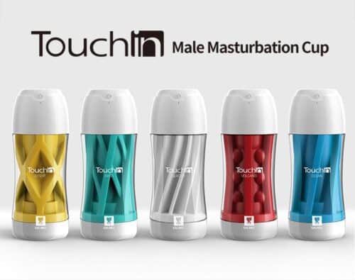 GALAKU Touch In: Vibrating Sucking 360°Masturbator (Glacier) Adult Luxury