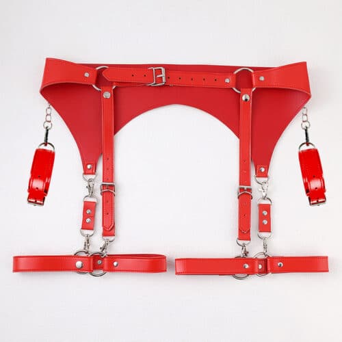 Red Bondage outfit sex toy kit Adult Luxury 