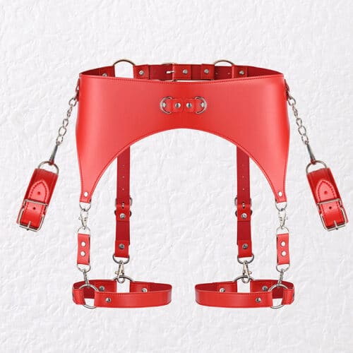 Red Bondage outfit sex toy kit Adult Luxury 